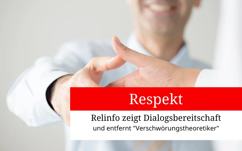 Respekt – Relinfo entfernt umstrittenen Begriff