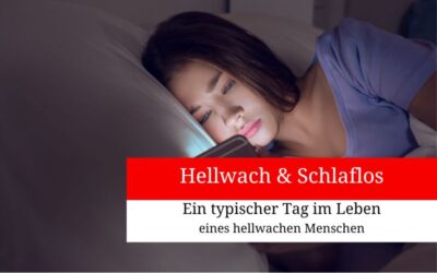 Ein typischer Tag im Leben eines Menschen, der hellwach ist